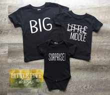 Load image into Gallery viewer, Family Sibling Shirt Set Option - Perfect for family photos & pregnancy announcements!