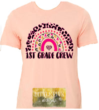 Load image into Gallery viewer, Personalized Cheetah Rainbow Teacher/Back To School Shirt
