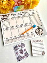 Load image into Gallery viewer, Weekly Tear Away Planner - Cheetah Print - 36 Pages