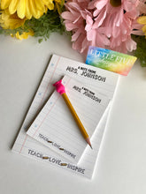 Load image into Gallery viewer, Personalized, Custom Notepad - 32 Pages - Notebook Design