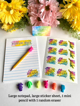 Load image into Gallery viewer, Personalized, Custom Notepad - 32 Pages - Neon Color Design