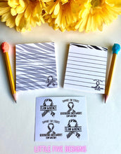 Load image into Gallery viewer, Mini Notepad with BONUS mini sticker sheet