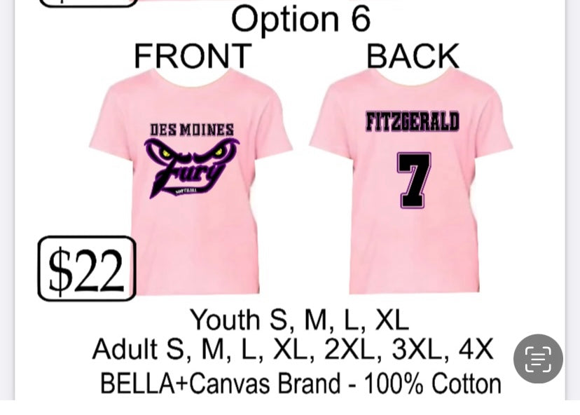 DM Fury Pink Out Shirts - Coaches