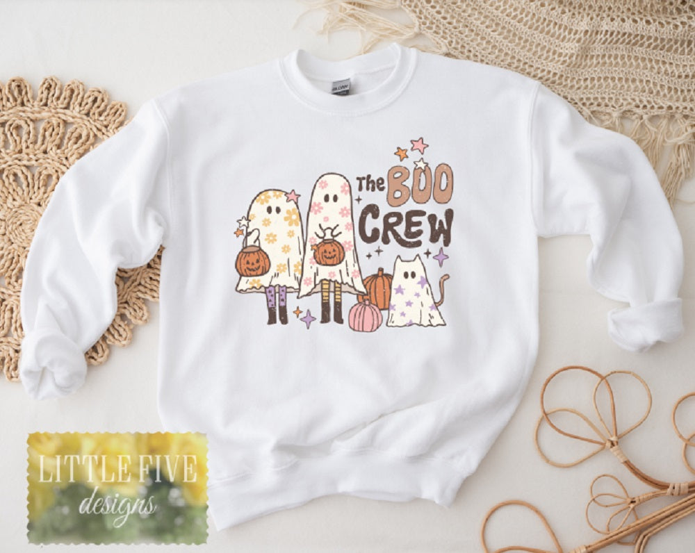 Boo Crew - SUBLIMATION DESIGN - Tshirt or Sweatshirt
