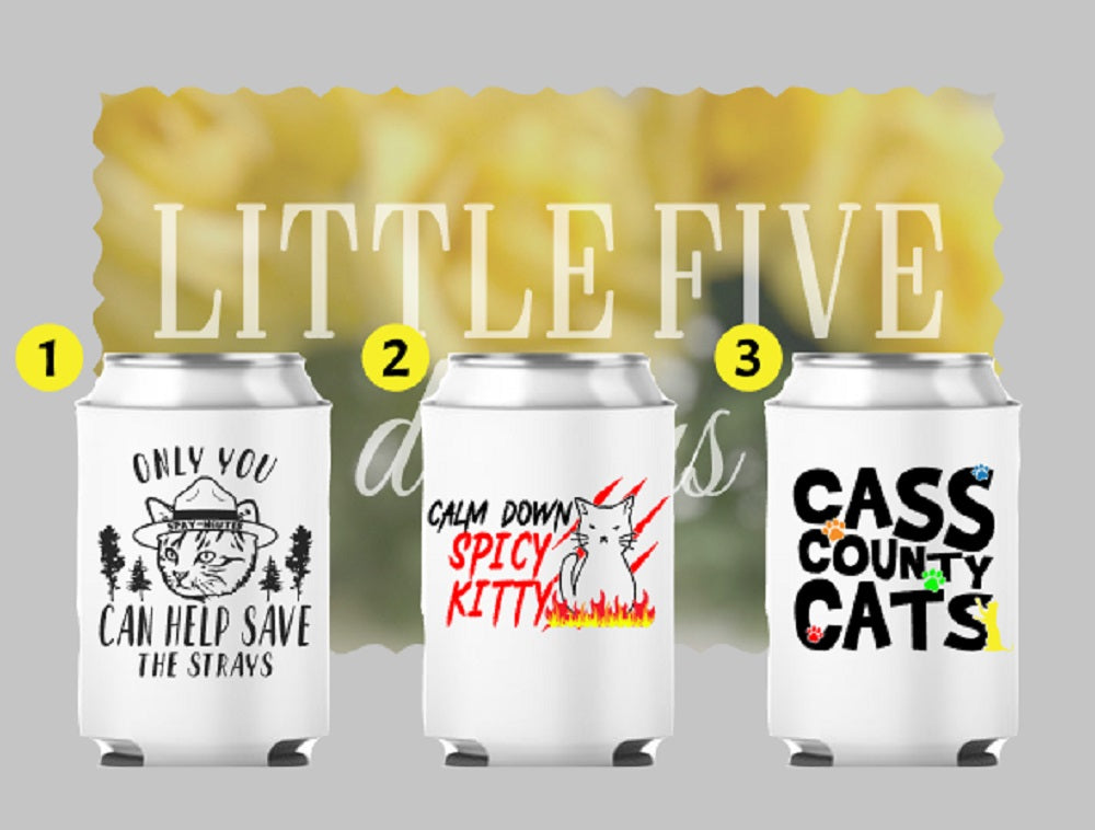 Cass County Cats - Can Cooler (standard and slim options)