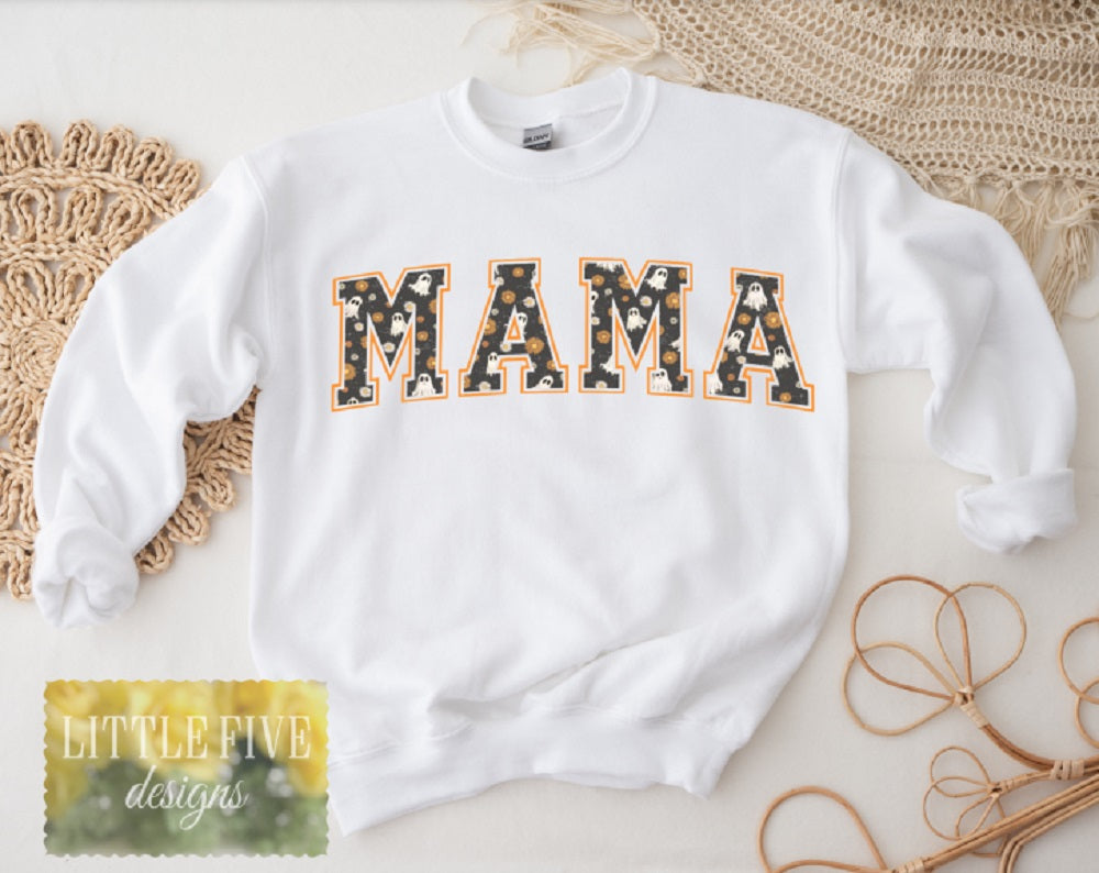 MAMA Halloween - SUBLIMATION DESIGN - Tshirt or Sweatshirt