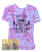 Load image into Gallery viewer, Only You Can Help Save The Strays - Cass County Cats - Youth/Adult Tshirt
