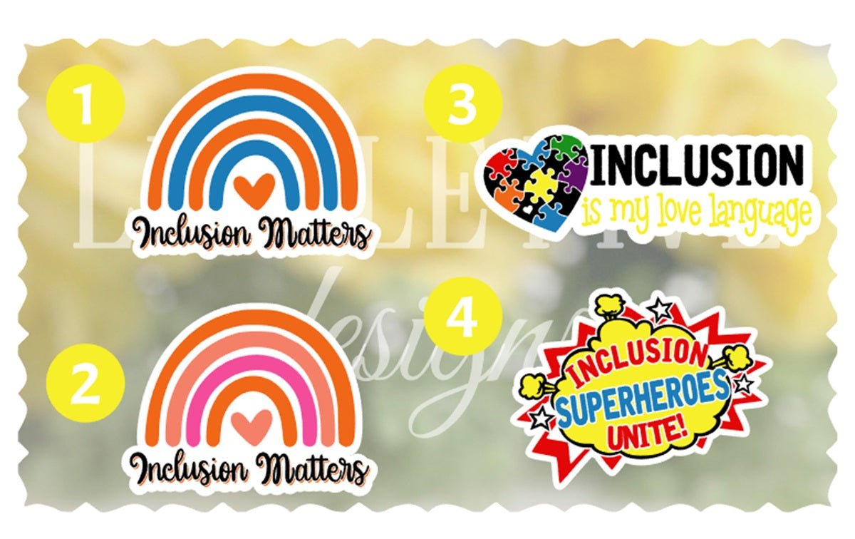 Inclusion Sticker(s) – Little Five Designs