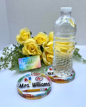 Load image into Gallery viewer, Paper Clip, School Themed Coaster
