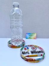 Load image into Gallery viewer, Paper Clip, School Themed Coaster
