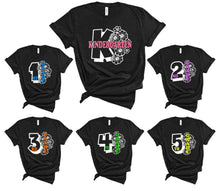 Load image into Gallery viewer, Adult Sizes - Choose Your Grade Floral Teacher/Back To School Shirt
