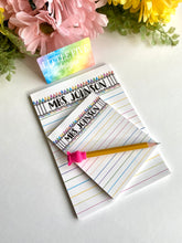 Load image into Gallery viewer, Personalized, Custom Notepad - 32 Pages - Crayon Design
