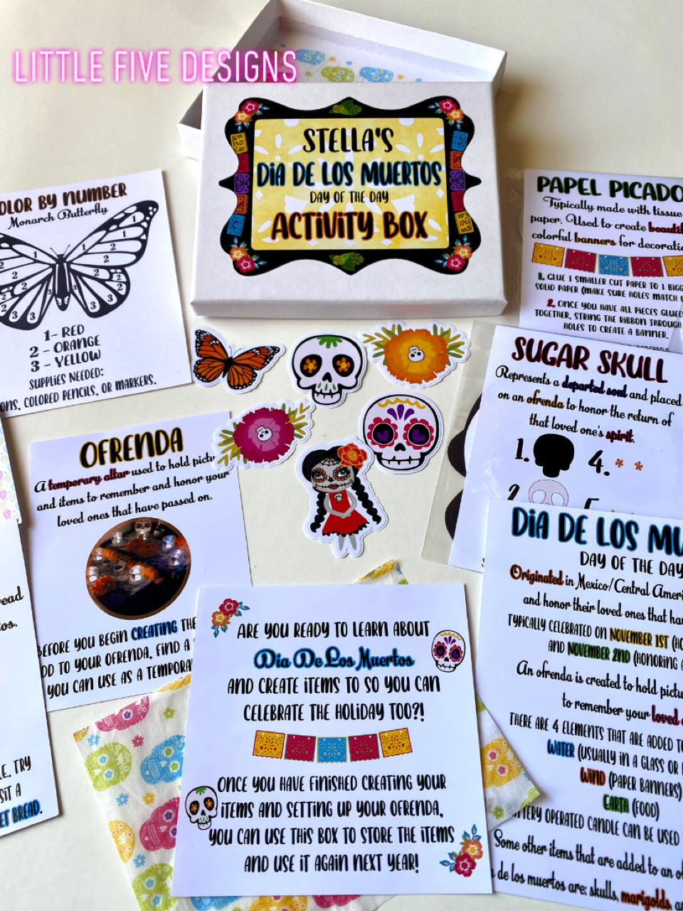 Dia De Los Muertos - Activity Box/Busy Box - DIY Craft