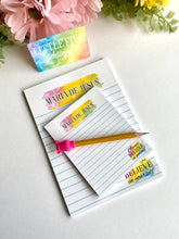 Load image into Gallery viewer, Personalized, Custom Notepad - 32 Pages - Neon Color Design
