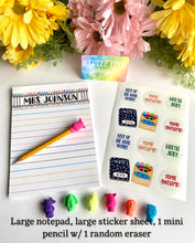 Load image into Gallery viewer, Personalized, Custom Notepad - 32 Pages - Crayon Design
