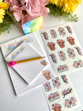 Load image into Gallery viewer, Personalized, Custom Notepad - 32 Pages - Floral Design
