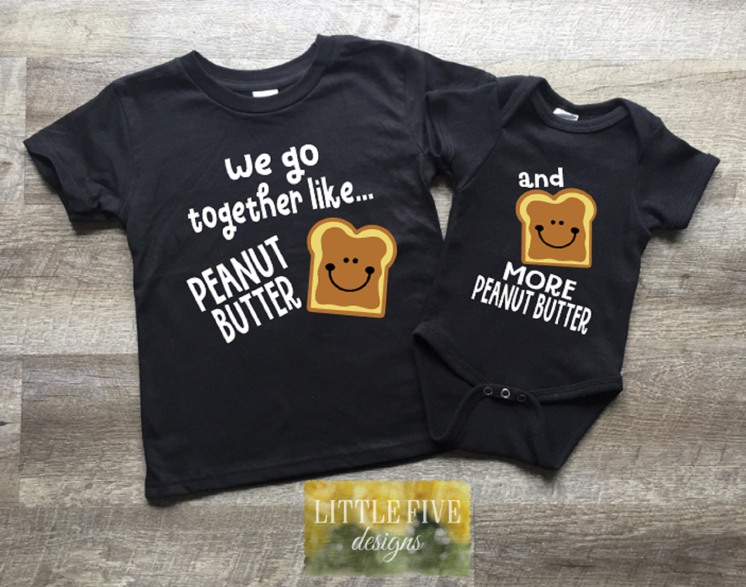 We Go Together Like... Adorable Shirt Set! - Perfect for family photos & pregnancy announcements!
