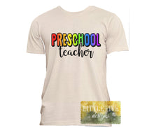 Load image into Gallery viewer, Rainbow Teacher/Back To School Shirt
