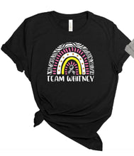 Load image into Gallery viewer, Team Whitney Rainbow Tshirt, Sweatshirt, or Hoodie
